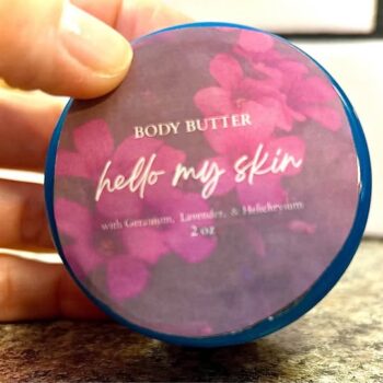 hello my skin 2 oz jar homemade body butter